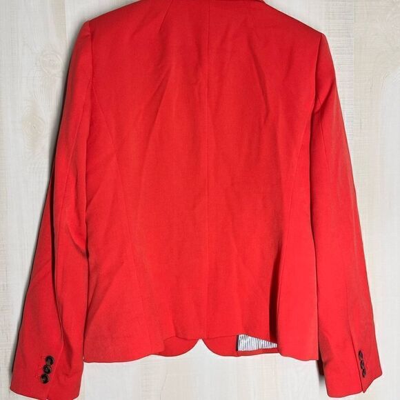 J. Crew red 2 button blazer, size medium - Picture 12 of 14